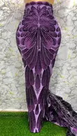 Zanen Flocked Lace don Owanbe/Asoebi - 4