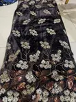 Velvet Embroidery Fabric - Brand New - 1