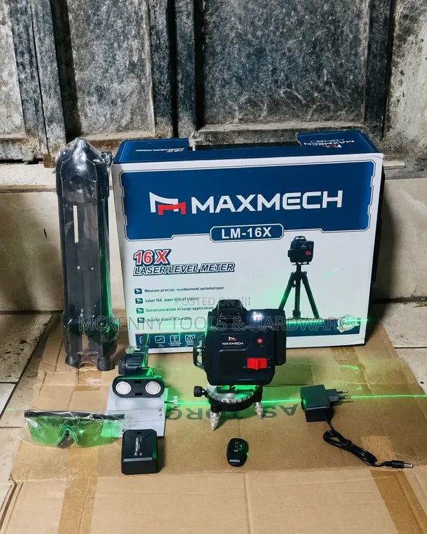 MAXMECH LM-16X 16 Lines Green Laser Level | 4D Self-Leveling Kit - 1