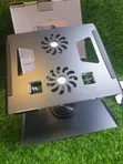 YL-906 Adjustable Aluminum Laptop Stand with Cooling Fan - 1