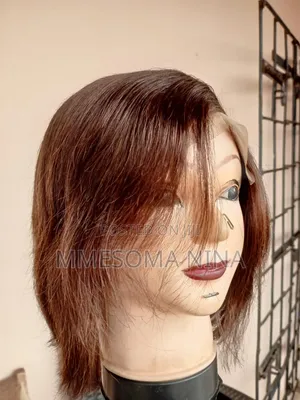 8" Brown Wig | 6x6 Closure | Handmade