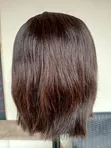 8" Brown Wig | 6x6 Closure | Handmade - 3