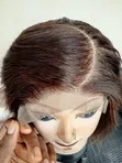 8" Brown Wig | 6x6 Closure | Handmade - 4