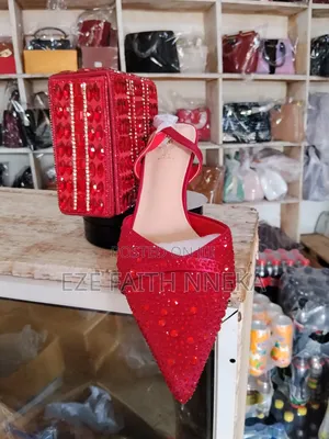 Beautiful Red Purse Combo with Matching Shoes