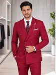 Daro Suit Na Maza Mai Button Biyu Tare Da Brooch Kyauta - 1