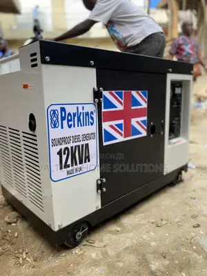 12KVA Perkins Mai Rufe Da Ke Hana Sowa Diesel Generator