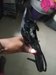 Zara Heeled Sandals - Black Leather Size 42 - 2