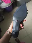 Zara Heeled Sandals - Black Leather Size 42 - 3