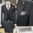 Vega Designer Strips Turkish Suit - Sabon Kayayyaki - 1