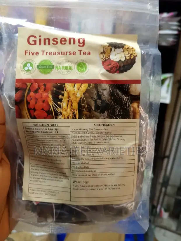 Ginseng Five Treasures Tea (Sachet 20) - 1