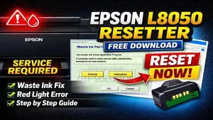 Epson L8050/L18050/L18058/L8058 Waste Ink Reset Program (ESP)