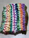 Adire Batik Crepe Stripe Cotton Fabric (4 Yards) - 1