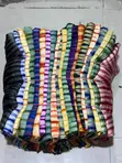 Adire Batik Crepe Stripe Cotton Fabric (4 Yards) - 2