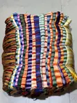 Adire Batik Crepe Stripe Cotton Fabric (4 Yards) - 3