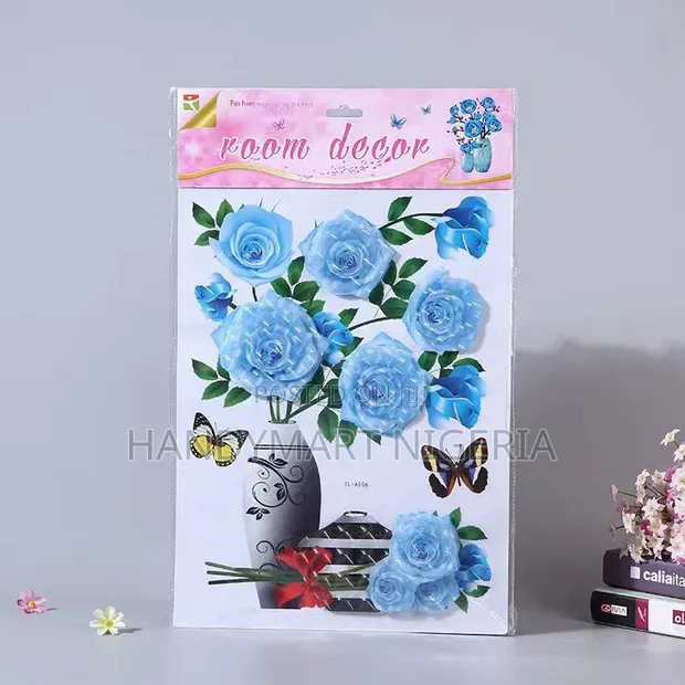 3D Stereoscopic Flower Vase Wall Stickers - 45% Discount - 1
