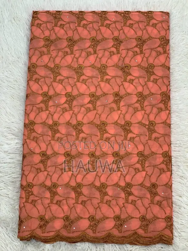 Premium Brocade Lace Fabric - 6 Yards - 1