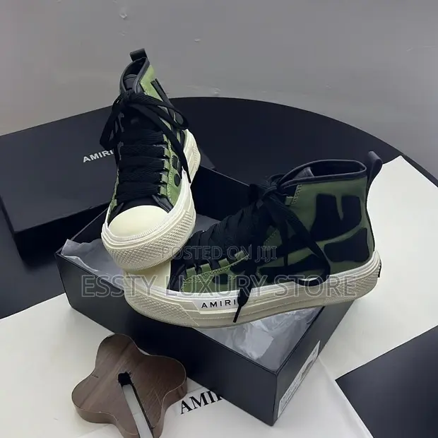 High Quality Luxury Amiri Bone Sneakers - 1