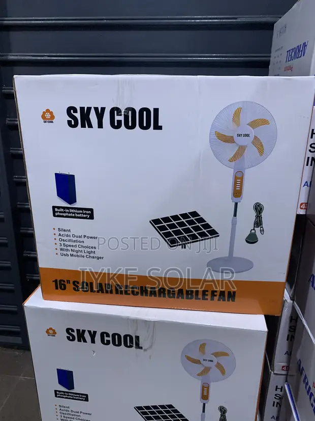16-Inch Skycool Solar Rechargeable Fan - 1