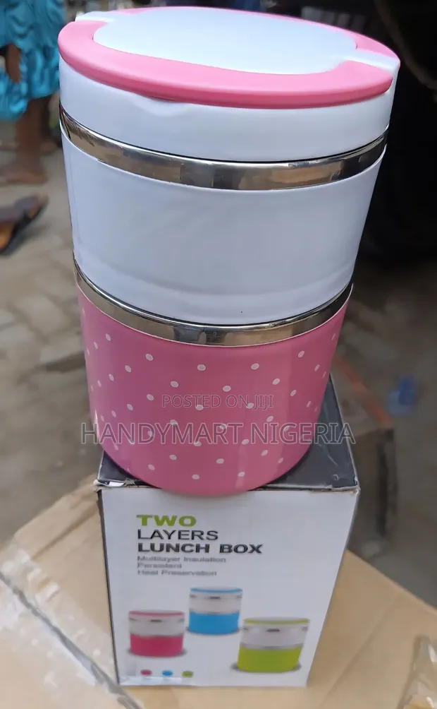 Two-Layer Stackable Thermal Lunch Box - 1