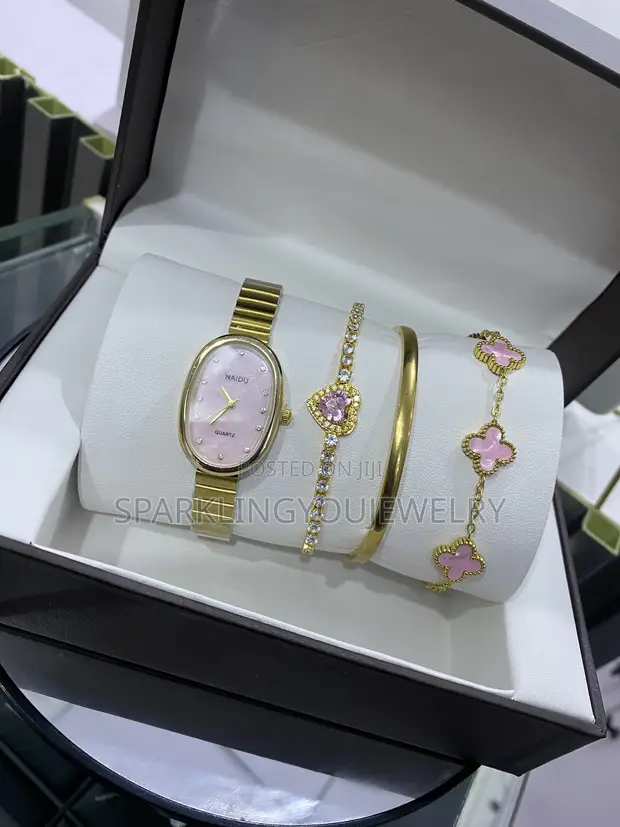 Ladies' Non-Tarnish Watch and Bracelet Set - 1