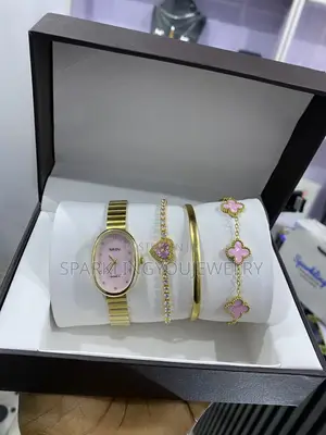 Ladies' Non-Tarnish Watch and Bracelet Set