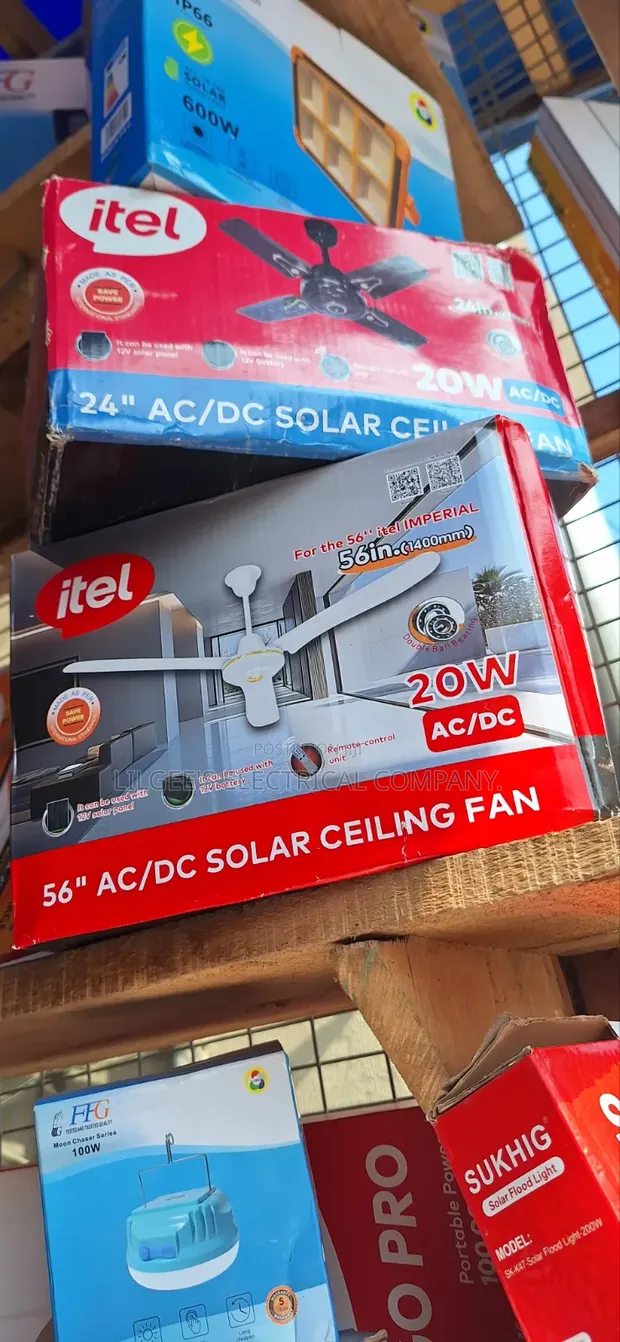 Itel AC/DC Short & Long Blade Solar/Inverter Friendly Ceiling Fans - 1