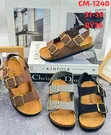 Easy Wear Leather Sandals - Brown - 1