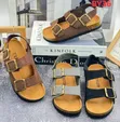 Easy Wear Leather Sandals - Brown - 2