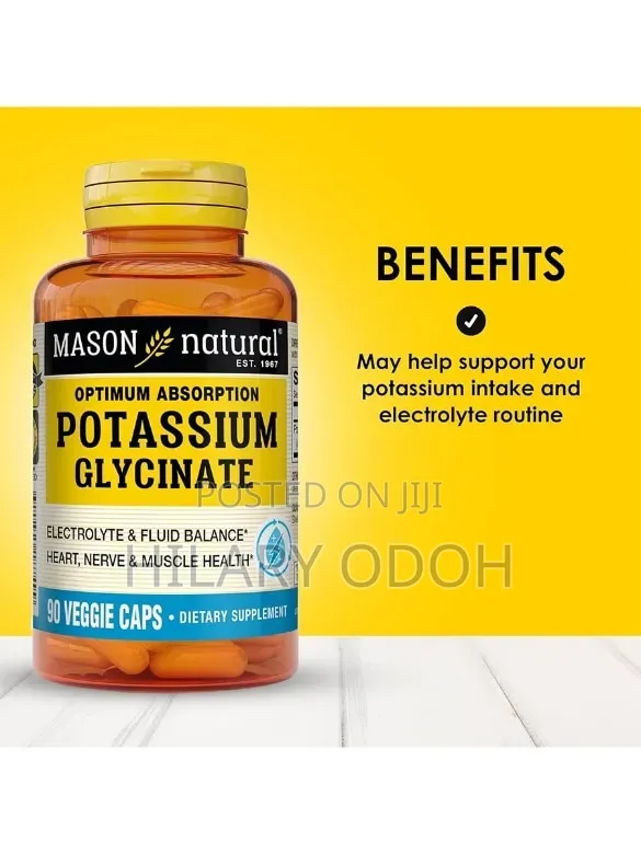Mason Natural Potassium Glycinate 90 Capsules - 1