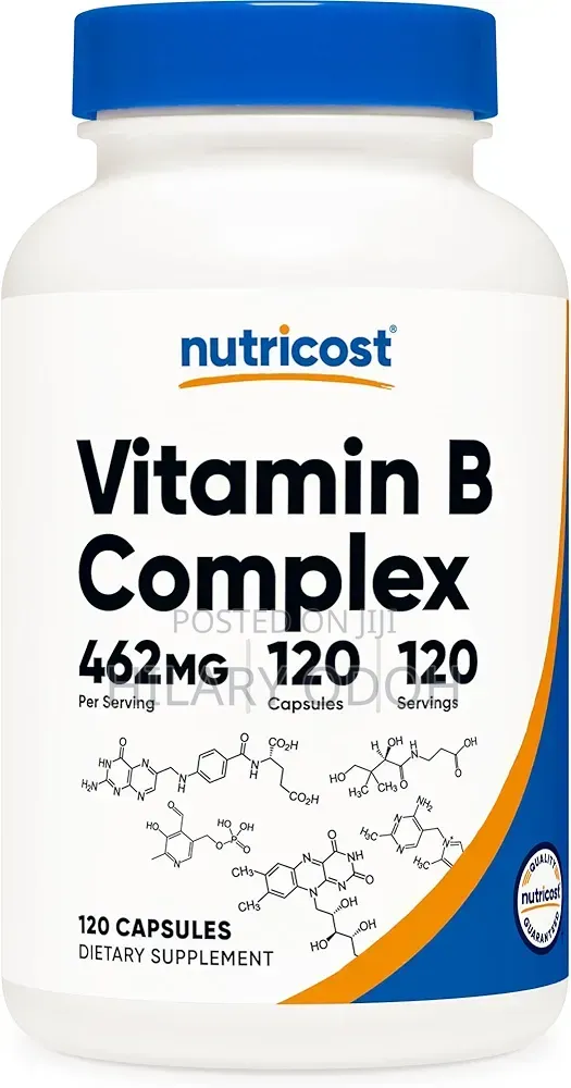 Nutricost High Potency Vitamin B Complex 462mg, 120 Capsules - 1