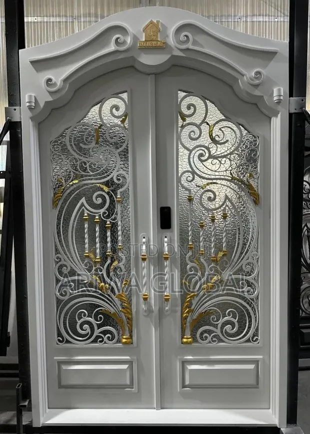 Luxury White Double Security Door - 1
