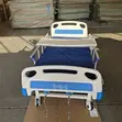 Manual Crank Dual Function Hospital Bed with Overbed Table, IV Pole - 2