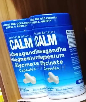 Calm Ashwagandha + Magnesium Glycinate Capsules (90 Count)