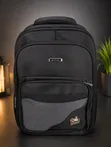Premium Big Size Backpack - Black & Grey - 2