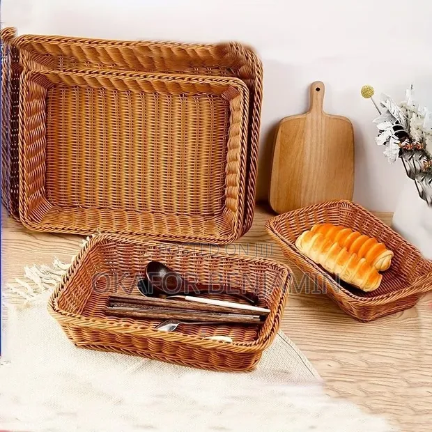 Rattan Woven Multipurpose Basket (Bread, Fruit, Vegetable) - 1