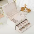 Quality Three-Layer Multifunctional Leather Jewellery Box - 2