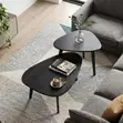 Nesting Coffee Table Set - Organic Triangular - 4