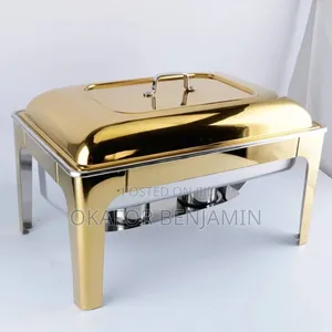 Modern Luxury Quality Gold Chafing Dish (Round)
