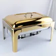 Modern Luxury Quality Gold Chafing Dish (Round) - 1
