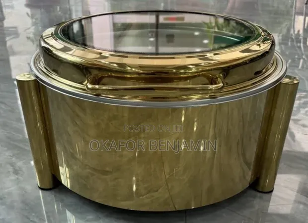 Luxury Gold Round Chafing Dish - Brand New - 1