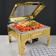 Luxury Gold Stainless Steel Square Chafing Dish - 2
