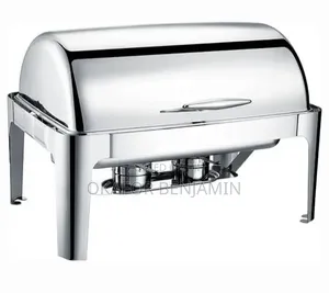 Stainless Steel Square Roll Top Chafing Dish