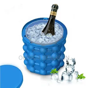High Quality 2-in-1 Portable Silicone Ice Maker Bucket