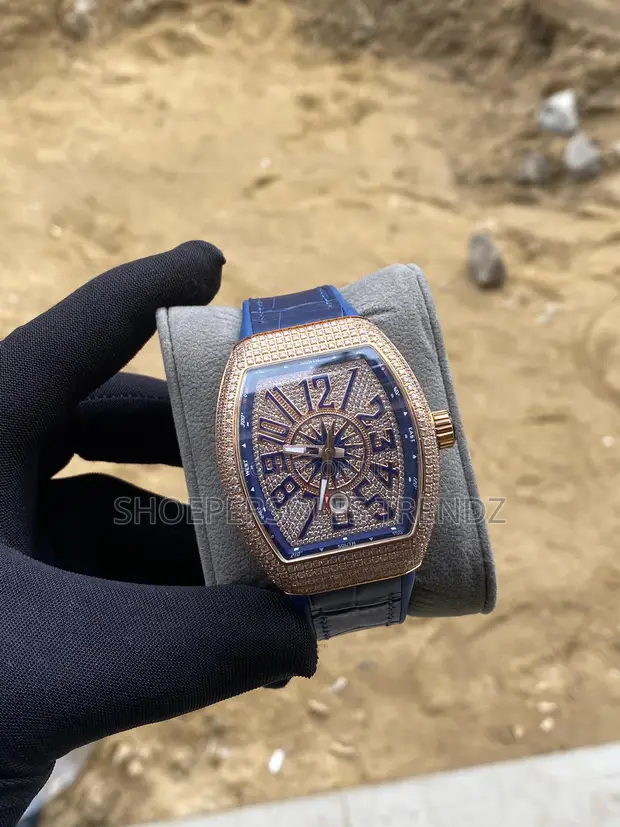 Franck Muller Men's Luxury Stoned Leather Watch - 1