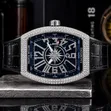 Franck Muller Namijin Agogon Hannu Mai Dutse da Fata - 2