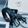 Men's Reversible Leather Belt with Dual Buckle - 4