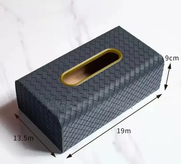 Akwatin Tissue Na Fata Mai Kyau Tare Da Logo Na Musamman - 1