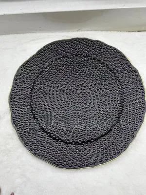 Babban Ingancin Black Charger Plate