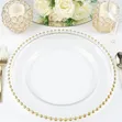 High Quality Acrylic Gold Rim Charger Plate - 1