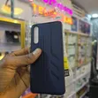 Huawei P20 Pro Dark Blue Textured Leather Case - 2